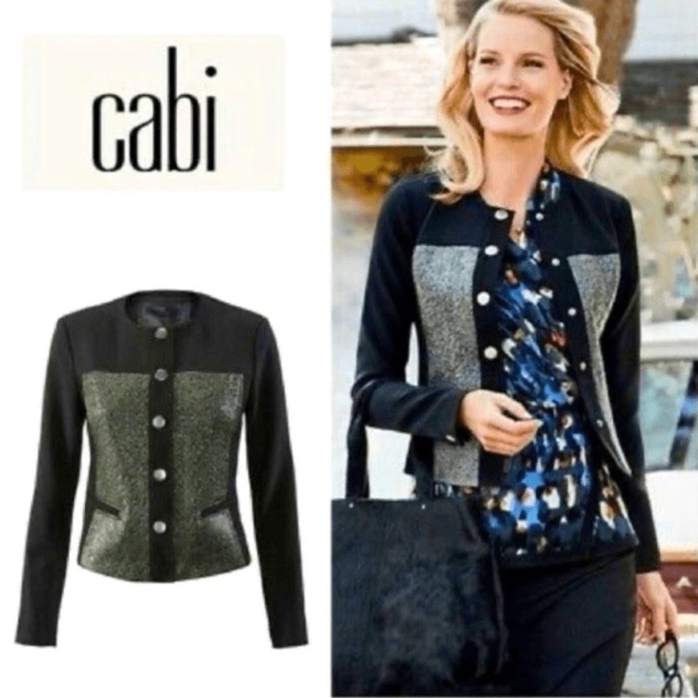 CAbi Black and Silver Blazer